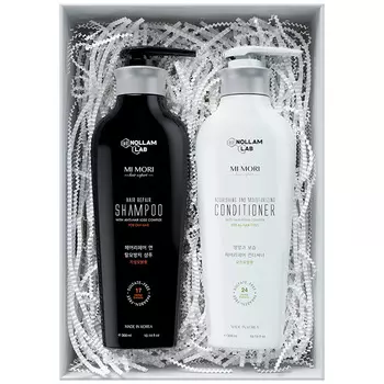 NOLLAM LAB Восстанавливающий бессульфатный набор для жирных волос: Шампунь и Кондиционер