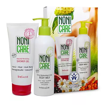 NONICARE Набор для тела Увлажняющее молочко с экстрактом ледяного гриба, Гель для душа Гранат