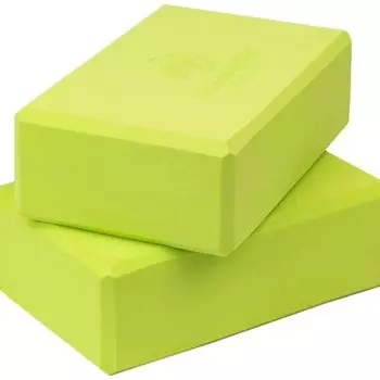 NONSTOPIKA Набор блоков для йоги Nonstopika 2 шт, зеленый
