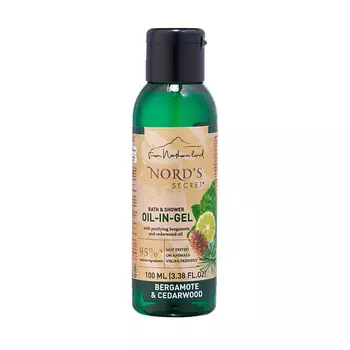 NORD'S SECRET Гель для душа с эфирным маслом Бергамот и кедр