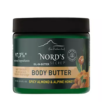 NORD'S SECRET Масло для тела увлажняющее с эфирным маслом "Пряный миндаль и альпийский мед" Spicy Almond & Alpine Honey Body Butter