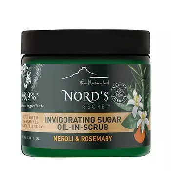 NORD'S SECRET Скраб для тела расслабляющий сахарный c эфирным маслом "Цветок нероли и розмарин" Neroli & Rosemary Invigorating Sugar Oil-In-Scrub