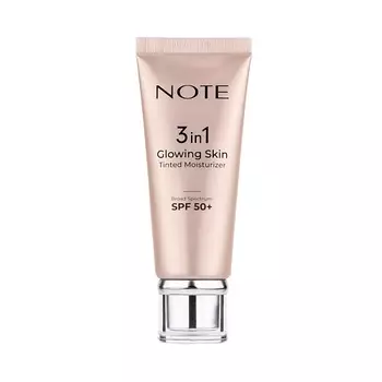 NOTE COSMETIQUE Увлажняющий тонирующий крем с эффектом сияния 3 в 1 GLOWING SKIN TINTED MOISTURIZER