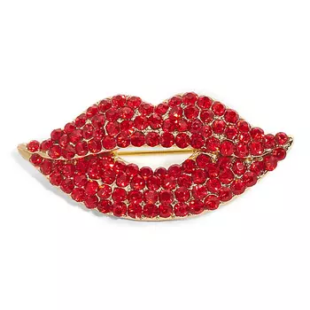 NOTHING BUT LOVE Брошь поп арт "Рубиновый Поцелуй"