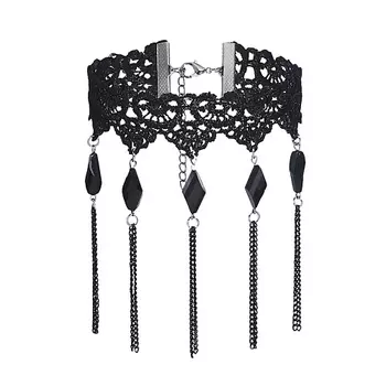 NOTHING BUT LOVE Чокер в готическом стиле" Камни и Цепи"