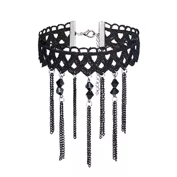 NOTHING BUT LOVE Чокер в готическом стиле "Камни и Цепи"