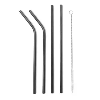 NOTHING BUT LOVE Набор "4 металлические трубочки и щеточка "Длинный уик-энд"