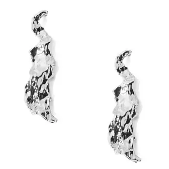 NOTHING BUT LOVE Серьги "Металлический поток"