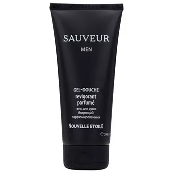 НОВАЯ ЗАРЯ Гель для душа бодрящий парфюмированный для мужчин "SAUVEUR" 200.0