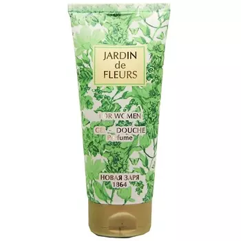 НОВАЯ ЗАРЯ Гель для душа парфюмированный "Сад цветов"/"Jardin de fleurs" 200.0