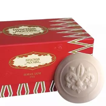 НОВАЯ ЗАРЯ Мыло туалетное "Красная Москва" набор в картонной коробке 300.0
