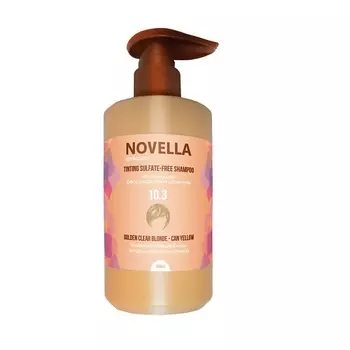 NOVELLA ABRIKOSOVA Шампунь оттеночный CAN YELLOW Золотистый светлый блонд, бессульфатный 400.0
