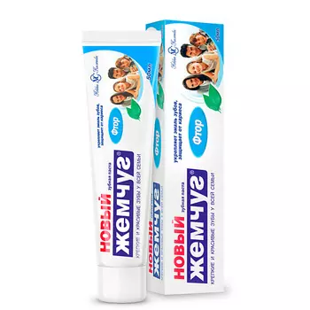 НОВЫЙ ЖЕМЧУГ Зубная паста Фтор 50.0