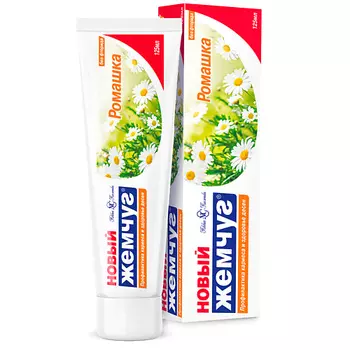 НОВЫЙ ЖЕМЧУГ Зубная паста Ромашка 125.0
