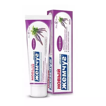 НОВЫЙ ЖЕМЧУГ Зубная паста с Шалфеем 100