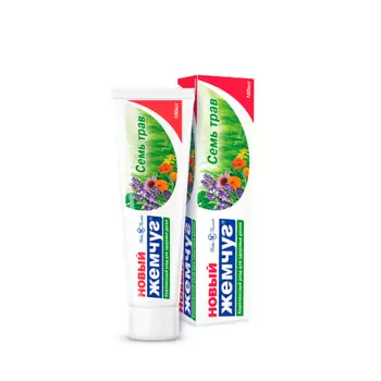 НОВЫЙ ЖЕМЧУГ Зубная паста Семь Трав 100.0