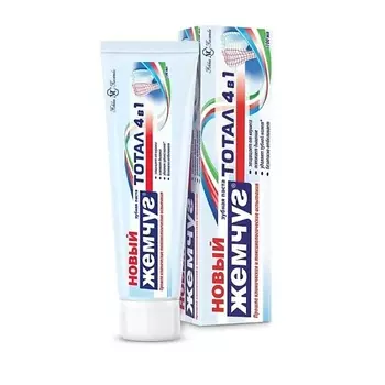 НОВЫЙ ЖЕМЧУГ Зубная паста Тотал 4в1 100