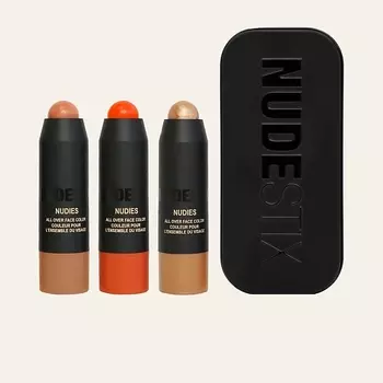 NUDESTIX Набор для макияжа лица, глаз и губ Beachy Nude Mini Kit