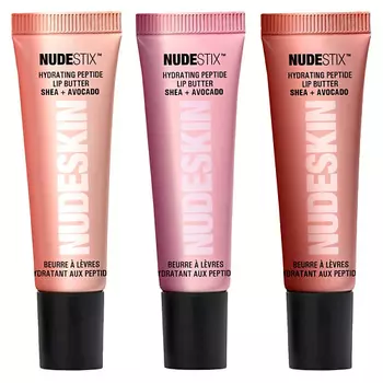 NUDESTIX Увлажняющий набор для губ Nudeglow Lip Hydrating Peptide Lip Butter