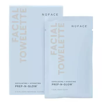 NUFACE Очищающие салфетки PREP-N-GLOW Cleanse + Exfoliation Cloths