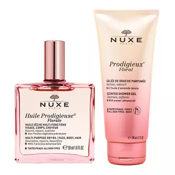 NUXE Набор Prodigieux Floral Duo: Гель для душа + Сухое масло для лица, тела и волос
