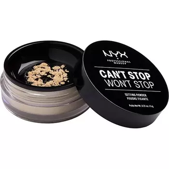 NYX Professional Makeup Финишная пудра. CAN'T STOP WON'T STOP SETTING POWDER