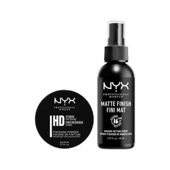 NYX Professional Makeup NYX PROFESSIONAL MAKEUP Набор: Пудра HD Finishing Powder + Спрей-фиксатор Matte Finish Setting Spray