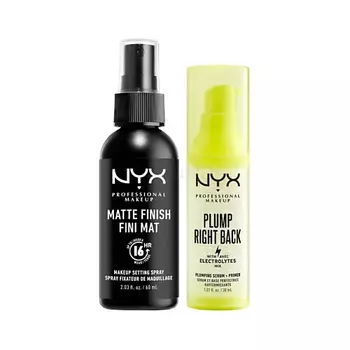 NYX Professional Makeup NYX PROFESSIONAL MAKEUP Набор: Фиксатор Matte Finish Setting Spray + Сыворотка Plump Right Back