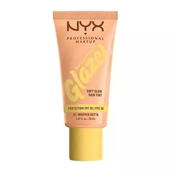 NYX Professional Makeup NYX PROFESSIONAL MAKEUP Увлажняющий тинт Buttermelt Glaze SPF 30 с эффектом сияния