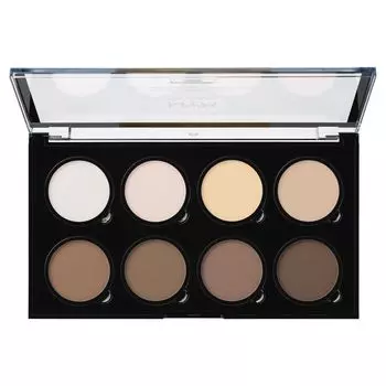 NYX Professional Makeup Палетка для контурирования. HIGHLIGHT &amp; CONTOUR PRO PALETTE