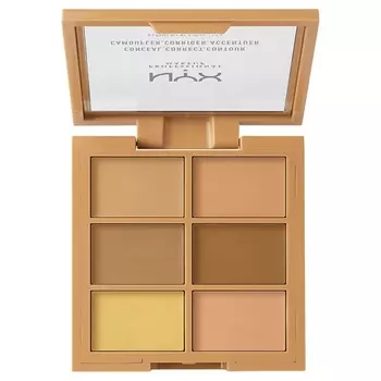 NYX Professional Makeup Палетка для коррекции лица. CONCEAL, CORRECT, CONTOUR PALETTE