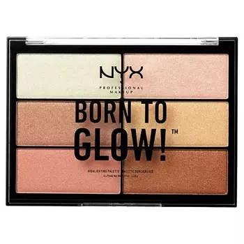 NYX Professional Makeup Палетка хайлайтеров "Born To Glow Highlighting Palette"