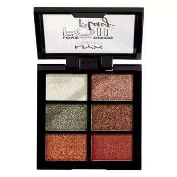 NYX Professional Makeup Палетка пресованных кремовых пигментов для лица и тела. LOVE LUST DISCO FOIL PLAY CREAM PIGMENT PALETTE