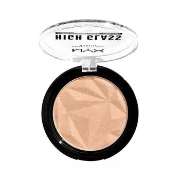 NYX Professional Makeup Прессованный хайлайтер с сияющими микро-частицами HIGH GLASS ILLUMINATING POWDER