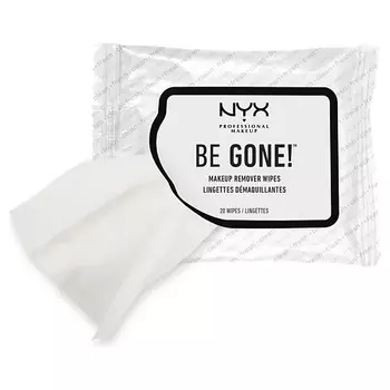 NYX Professional Makeup Салфетки для снятия макияжа. BE GONE MAKEUP REMOVER WIPES