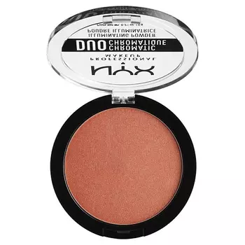 NYX Professional Makeup Сухой хайлайтер. DUO CHROMATIC ILLUMINATING POWDER