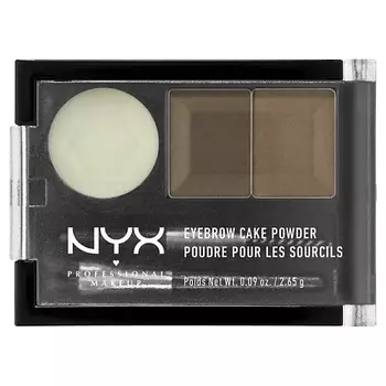 NYX Professional Makeup Тени для бровей. EYEBROW CAKE POWDER
