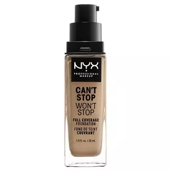 NYX Professional Makeup Тональная основа с плотным покрытием. CAN'T STOP WON'T STOP FULL COVERAGE FOUNDATION