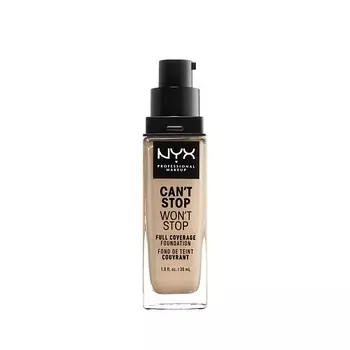 NYX Professional Makeup Тональная основа с плотным покрытием. CAN'T STOP WON'T STOP FULL COVERAGE FOUNDATION