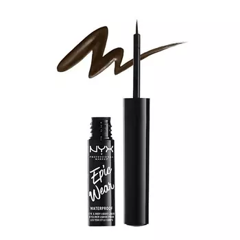 NYX Professional Makeup Водостойкий матовый лайнер для глаз EPIC WEAR EYE &amp; BODY LIQUID LINER