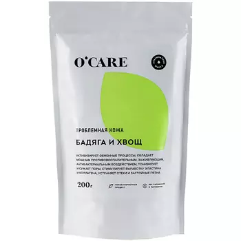 O'CARE Альгинатная маска для проблемной кожи с бадягой и хвощем 200.0