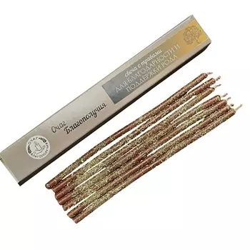 ОЧАГ БЛАГОПОЛУЧИЯ Восковые свечи ручной работы Поддержка и Благодарность Рода