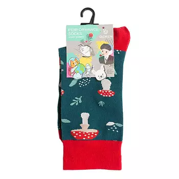 OEMEN Носки унисекс PM395 темно-зеленый/красный