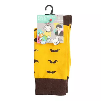 OEMEN Носки унисекс PM407 жёлтый/коричневый