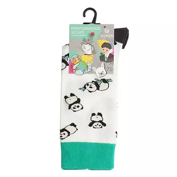 OEMEN Носки унисекс PM411 белый/мятный