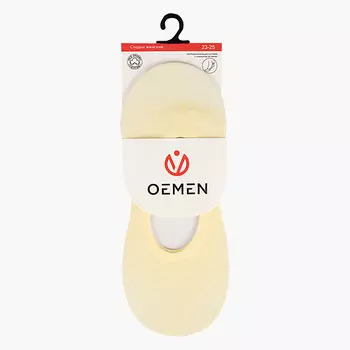 OEMEN Подследники женские полиамидные KP006 светло-желтый