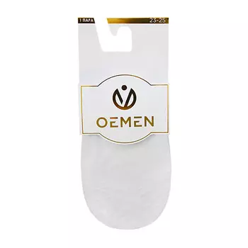 OEMEN Следки ажурные капроновые женские 8017 белый