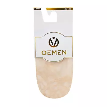OEMEN Следки ажурные капроновые женские 8017 бежевый
