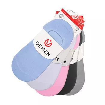 OEMEN Следки пятка силикон женские WD001 белый/серый/розовый