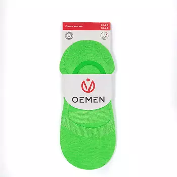 OEMEN Следки с силиконом женские PW154 салатовый